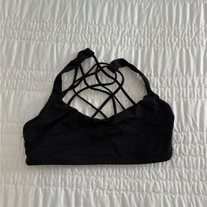 Black lululemon free to be wild sports bra